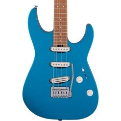 Electric Guitars Charvel - Pro-Mod DK22 SSS 2PT CM - Electric Blue - Caramelised Maple Fingerboard