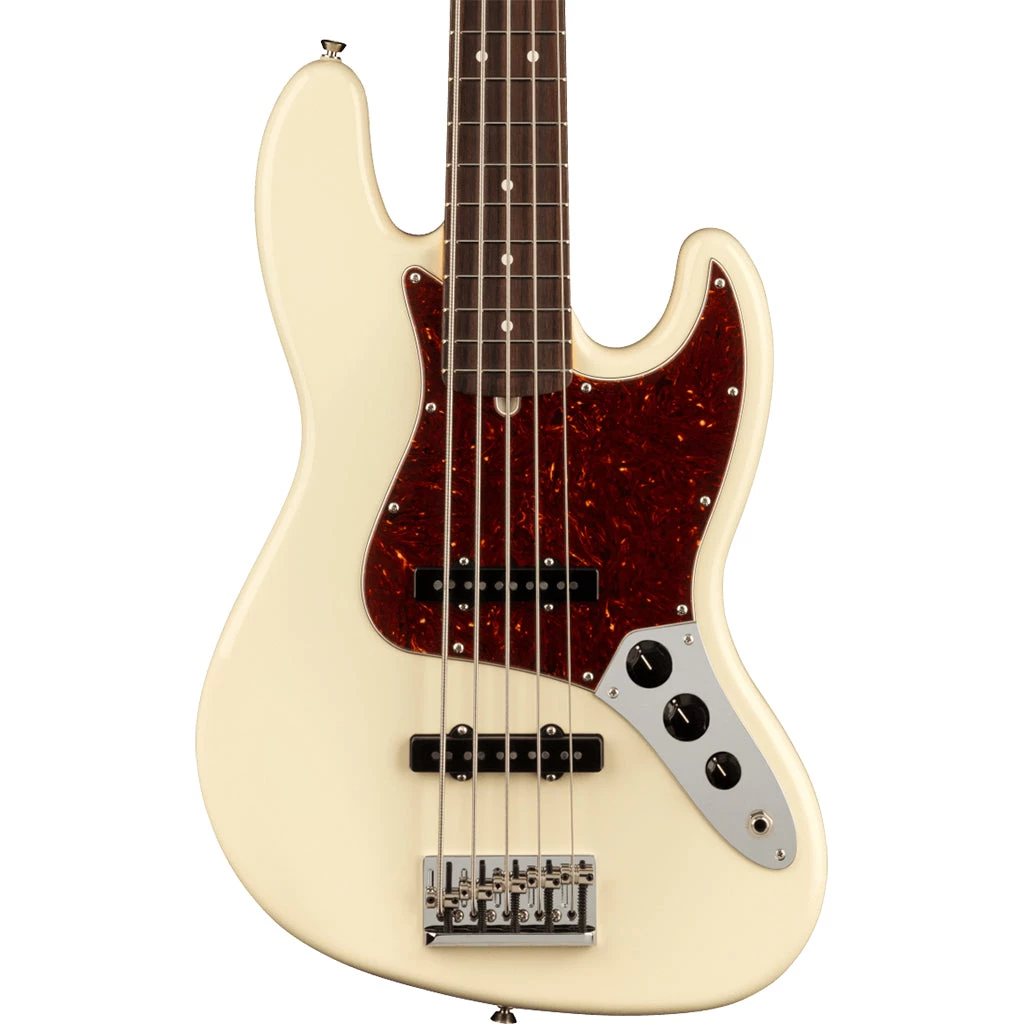 Bass Guitars Fender - American Professional II Jazz Bass® V - Rosewood Fingerboard - Olympic White