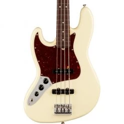 Fender - American Professional II Jazz Bass® Left-Hand - Rosewood Fingerboard - Olympic White Bass Guitars
