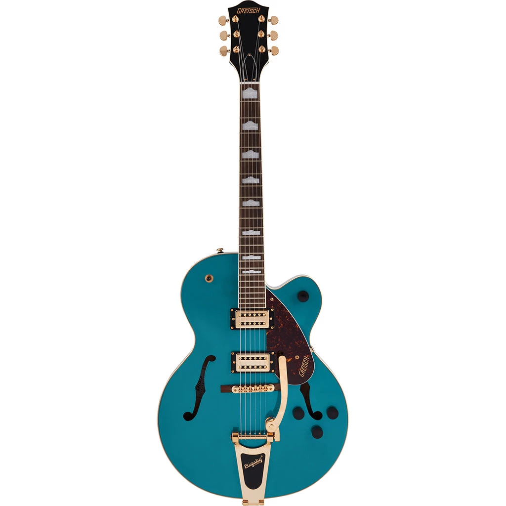 Gretsch - G2410TG Streamliner™ Hollow Body Single-Cut With Bigsby® And Gold Hardware - Laurel Fingerboard - Ocean Turquoise Electric Guitars