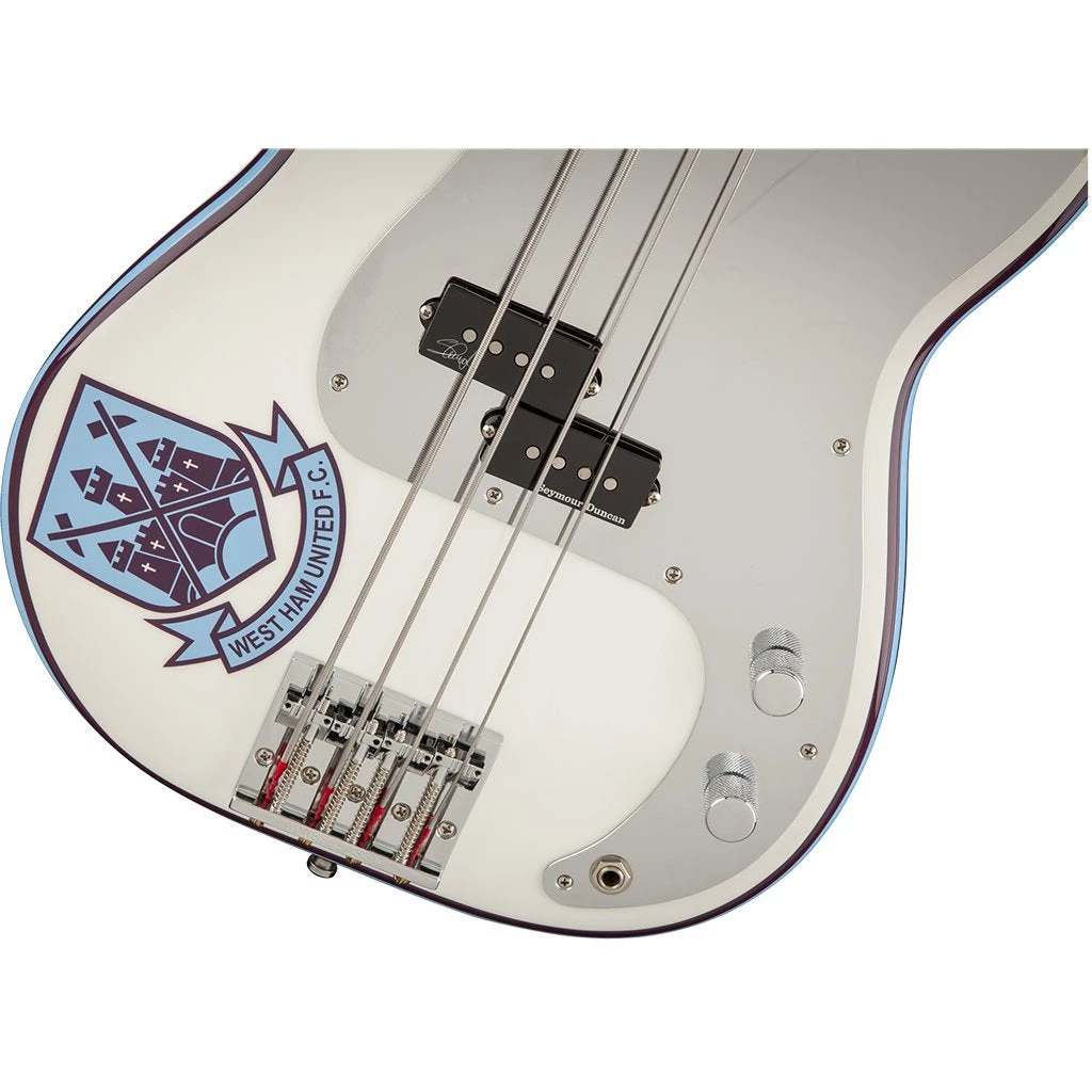 Bass Guitars Fender Steve Harris Signature Precision Bass - Olympic White - Maple Neck