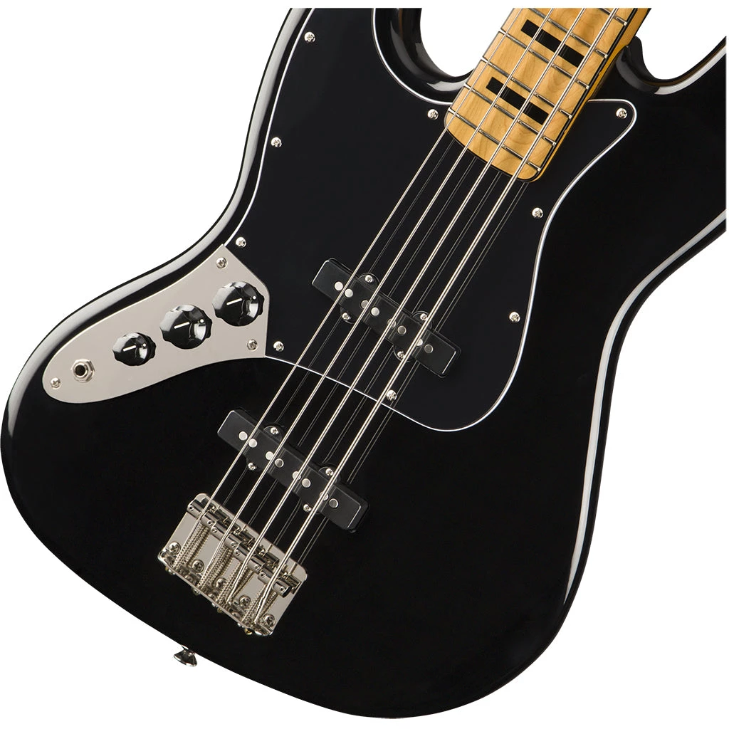 Squier - Classic Vibe '70s Jazz Bass® Left-Handed - Maple Fingerboard - Black Bass Guitars
