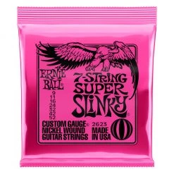 See All Ernie Ball Super Slinky 7-String Nickel Wound Electric Guitar Strings - 9-52 Gauge