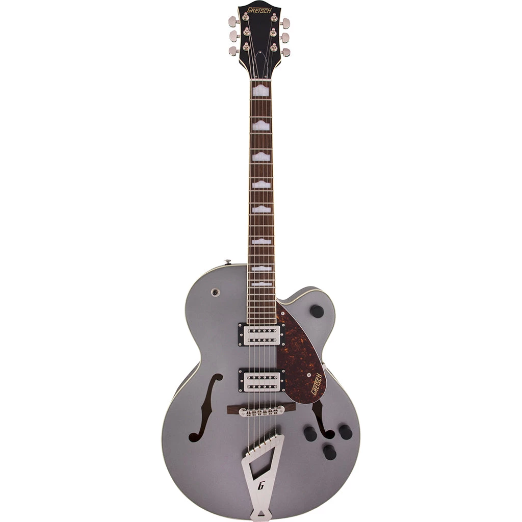 Electric Guitars Gretsch G2420 Streamliner Hollow Body Electric Guitar With Chromatic II, Broad'Tron BT-2S Pickups, Laurel Fingerboard In Phantom Metallic