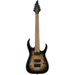 Jackson - Pro Series Signature Misha Mansoor Juggernaut HT7P - Black Burst Burl - Caramelised Maple Fingerboard