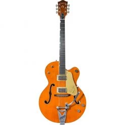 Electric Guitars Gretsch - G6120T-BSSMK Brian Setzer Signature Nashville Hollow Body - '59 "Smoke" With Bigsby - Smoke Orange - Ebony Fingerboard