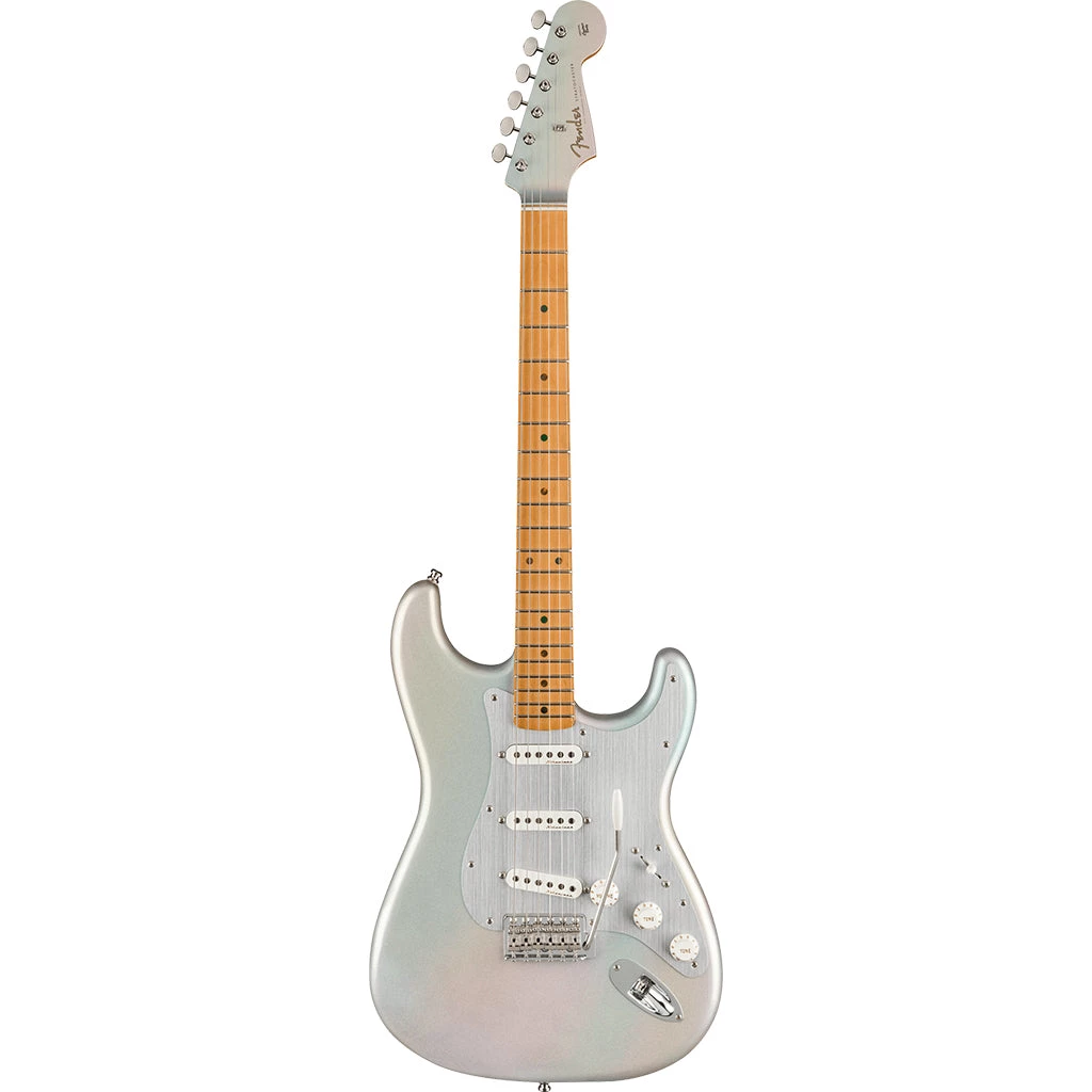 Fender - H.E.R. StratocasterĀ® Maple Fingerboard - Chrome Glow Electric Guitars