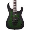 Jackson Guitar - Js Series Dinky Arch Top JS32Q - Transparent Green Burst - Amaranth Fingerboard Electric Guitars