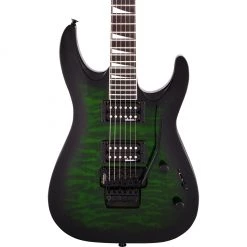 Jackson Guitar - Js Series Dinky Arch Top JS32Q - Transparent Green Burst - Amaranth Fingerboard Electric Guitars