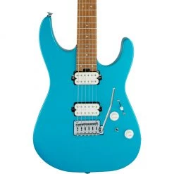 Charvel - Pro-Mod DK24 HH 2PT CM Electric Guitar - Maple Neck Matte - Blue Frost