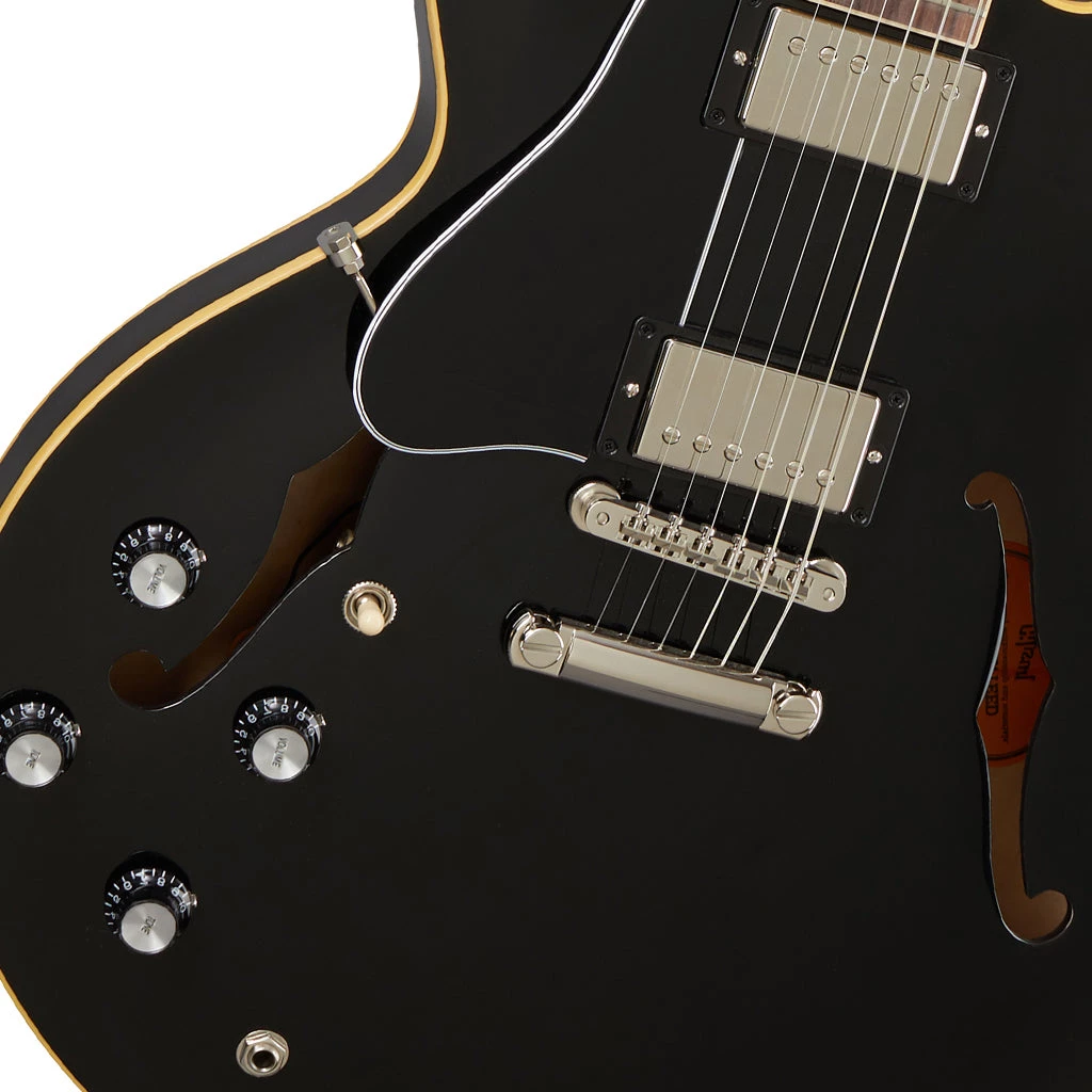 Electric Guitars Gibson - ES-335 Vintage Ebony Left Handed