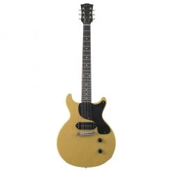 Electric Guitars Gibson Custom Shop - 1958 Les Paul Junior Double-Cut DC Re-issue VOS - TV Yellow