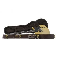 Electric Guitars Gibson Custom Shop - 1958 Les Paul Junior Double-Cut DC Re-issue VOS - TV Yellow