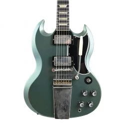 Gibson Custom Shop Electric Guitars Gibson Murphy Lab 1964 SG Standard Maestro - Light Aged - Pelham Blue