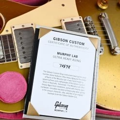 Gibson Custom Shop Electric Guitars Gibson Murphy Lab 1957 Les Paul Standard - Ultra Heavy Aged - Goldtop