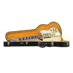 Electric Guitars Gibson Custom Shop - 60th Anniversary 1961 Les Paul SG Custom W/Sideways Vibrola - Polaris White