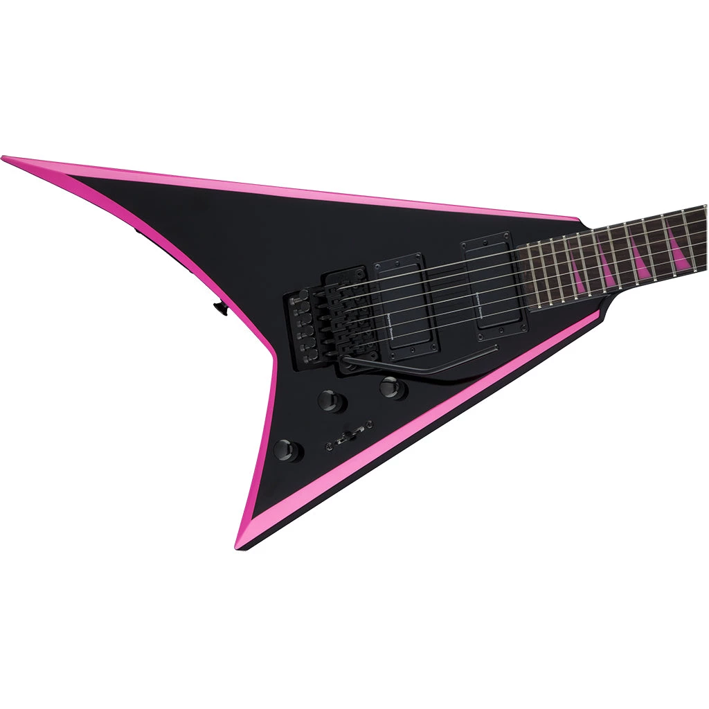 Jackson RRX24 Rhoads - Black With Pink Bevals Electric Guitars