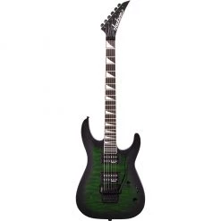 Jackson Guitar - Js Series Dinky Arch Top JS32Q - Transparent Green Burst - Amaranth Fingerboard Electric Guitars