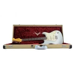 Fender Custom Shop - 1963 Stratocaster Journeyman Relic - Super Faded Aged Sonic Blue Electric Guitars