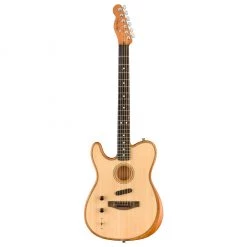 Fender American Acoustasonic Telecaster - Left Handed - Natural Acoustic Guitars