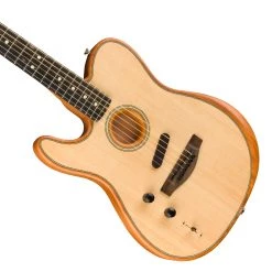 Fender American Acoustasonic Telecaster - Left Handed - Natural Acoustic Guitars