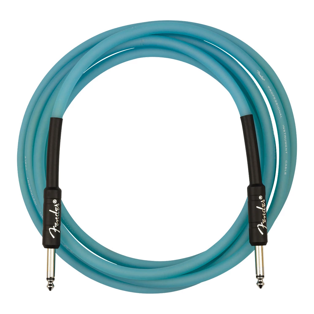 Fender - Professional Glow In The Dark Cable, Blue, 10' See All
