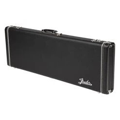 Fender G&G Deluxe Strat®/Tele® Hardshell Case, Left Handed, Black With Orange Plush Interior