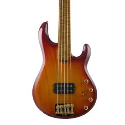 Bass Guitars Ernie Ball Music Man Ball Family Reserve - Sting Ray 5 Special Fuego Fretless Bass