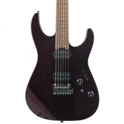 Charvel - USA Select DK24 HH 2PT CM, Caramelized Flame Maple Fingerboard, Oxblood Electric Guitars