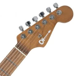 Charvel - USA Select DK24 HH 2PT CM, Caramelized Flame Maple Fingerboard, Oxblood Electric Guitars