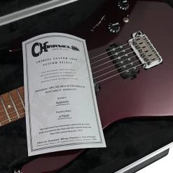 Charvel - USA Select DK24 HH 2PT CM, Caramelized Flame Maple Fingerboard, Oxblood Electric Guitars