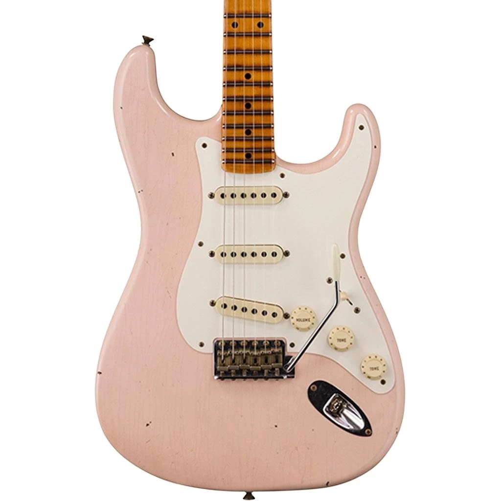 Fender Custom Shop W21 '57 Stratocaster - Journeyman Relic - Super Faded Aged Shell Pink (Limited Edition) Electric Guitars