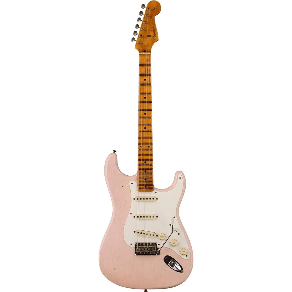 Fender Custom Shop W21 '57 Stratocaster - Journeyman Relic - Super Faded Aged Shell Pink (Limited Edition) Electric Guitars