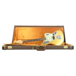 Electric Guitars Fender Custom Shop Limited Edition 1963 Jaguar Journeyman Relic - Aged Aztec Gold - Rosewood Fretboard
