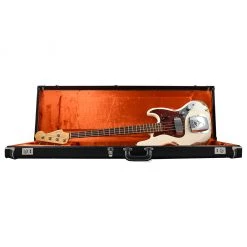 Fender Custom Shop 1960 Heavy Relic Jazz Bass - Aged Olympic White - Rosewood Fretboard Bass Guitars