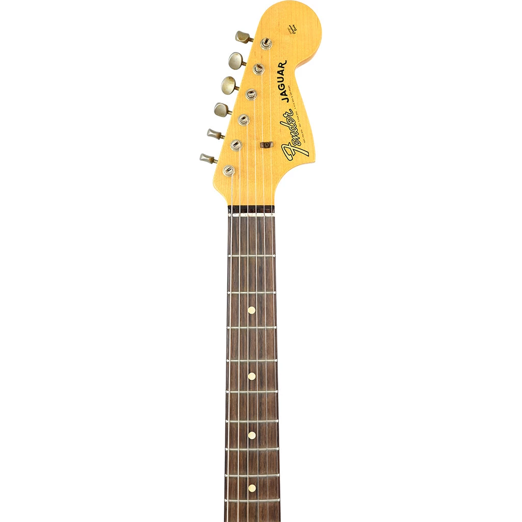Electric Guitars Fender Custom Shop Limited Edition 1963 Jaguar Journeyman Relic - Aged Aztec Gold - Rosewood Fretboard