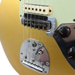 Electric Guitars Fender Custom Shop Limited Edition 1963 Jaguar Journeyman Relic - Aged Aztec Gold - Rosewood Fretboard