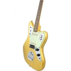 Electric Guitars Fender Custom Shop Limited Edition 1963 Jaguar Journeyman Relic - Aged Aztec Gold - Rosewood Fretboard