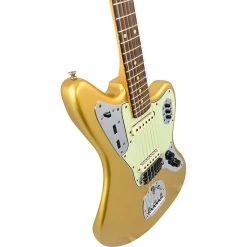 Electric Guitars Fender Custom Shop Limited Edition 1963 Jaguar Journeyman Relic - Aged Aztec Gold - Rosewood Fretboard