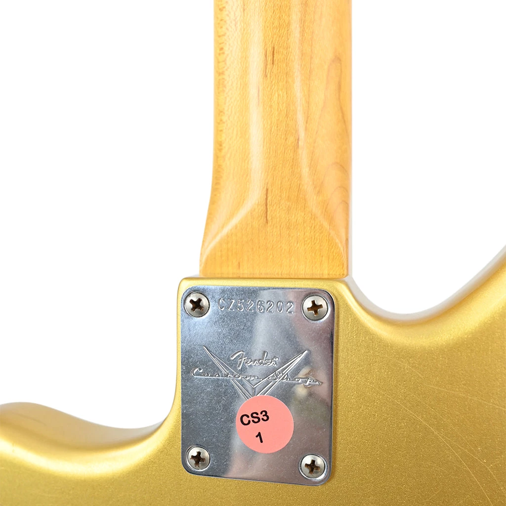 Electric Guitars Fender Custom Shop Limited Edition 1963 Jaguar Journeyman Relic - Aged Aztec Gold - Rosewood Fretboard