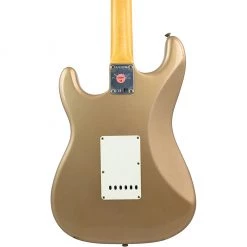 Electric Guitars Fender Custom Shop 1961 Stratocaster Journeyman Relic - Faded Shoreline Gold - Rosewood Fretboard
