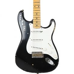 Electric Guitars Fender Custom Shop Private Collection HAR Stratocaster - Black - Masterbuilt By Dennis Galuszka