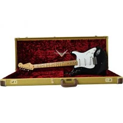 Electric Guitars Fender Custom Shop Private Collection HAR Stratocaster - Black - Masterbuilt By Dennis Galuszka