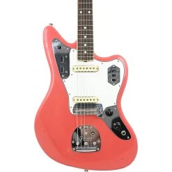 Fender Custom Shop 1964 Jaguar Journeyman Relic - Faded Aged Fiesta Red Electric Guitars