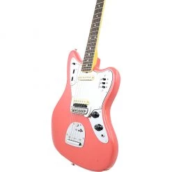 Fender Custom Shop 1964 Jaguar Journeyman Relic - Faded Aged Fiesta Red Electric Guitars