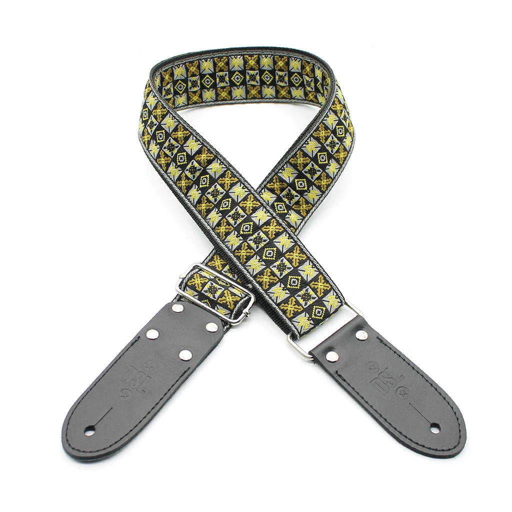 DSL JAC20-WOOD Strap 2" Jacquard Weave Wood Design See All