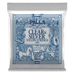 See All Ernie Ball E2403 - Nylon Clear & Silver 28-42 Guitar Strings