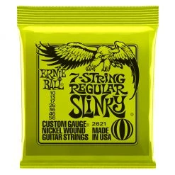 See All Ernie Ball E2621 - Regular Slinky 7 String 10-56 Electric Guitar Strings