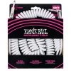 See All Ernie Ball E6045 Coiled Straight/Angle Instrument Cable - White - 30ft