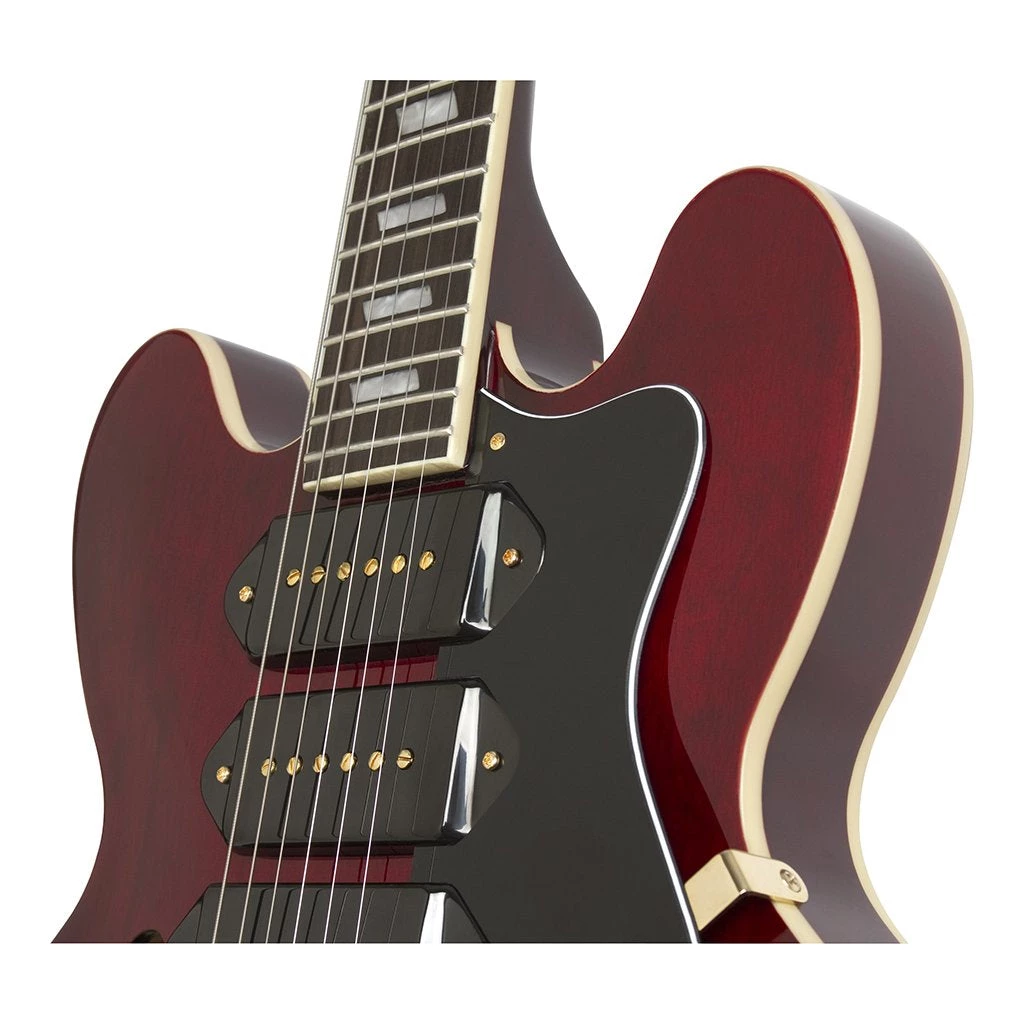 Electric Guitars Epiphone Limited Edition Riviera Custom P93 - Wine Red